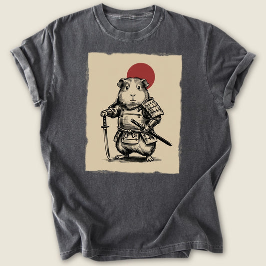 Cavy Warrior T-shirt-Tee-Pepper-Guinea Pig Culture