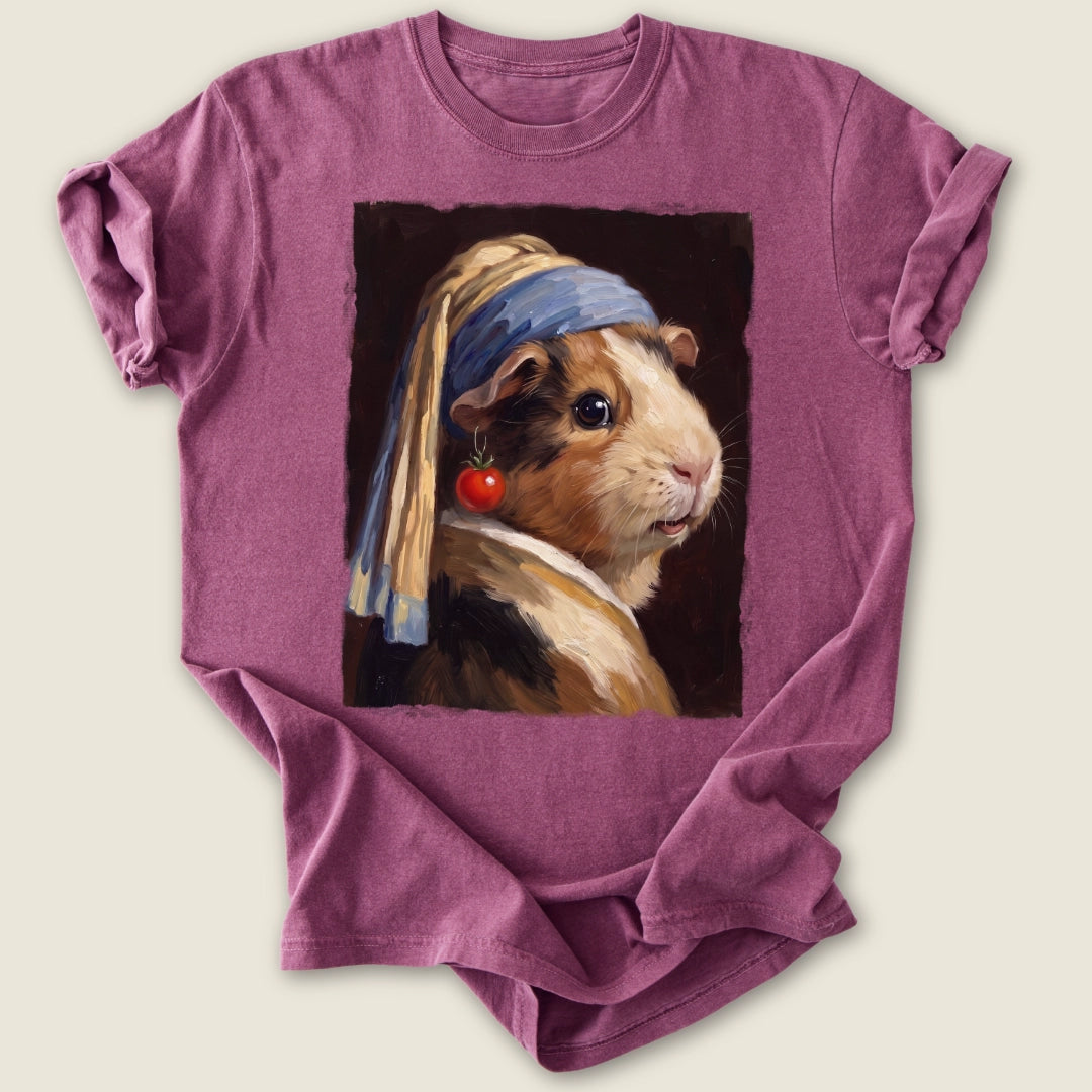 Cherry Tomato Earring T-shirt-Tee-Berry-Guinea Pig Culture