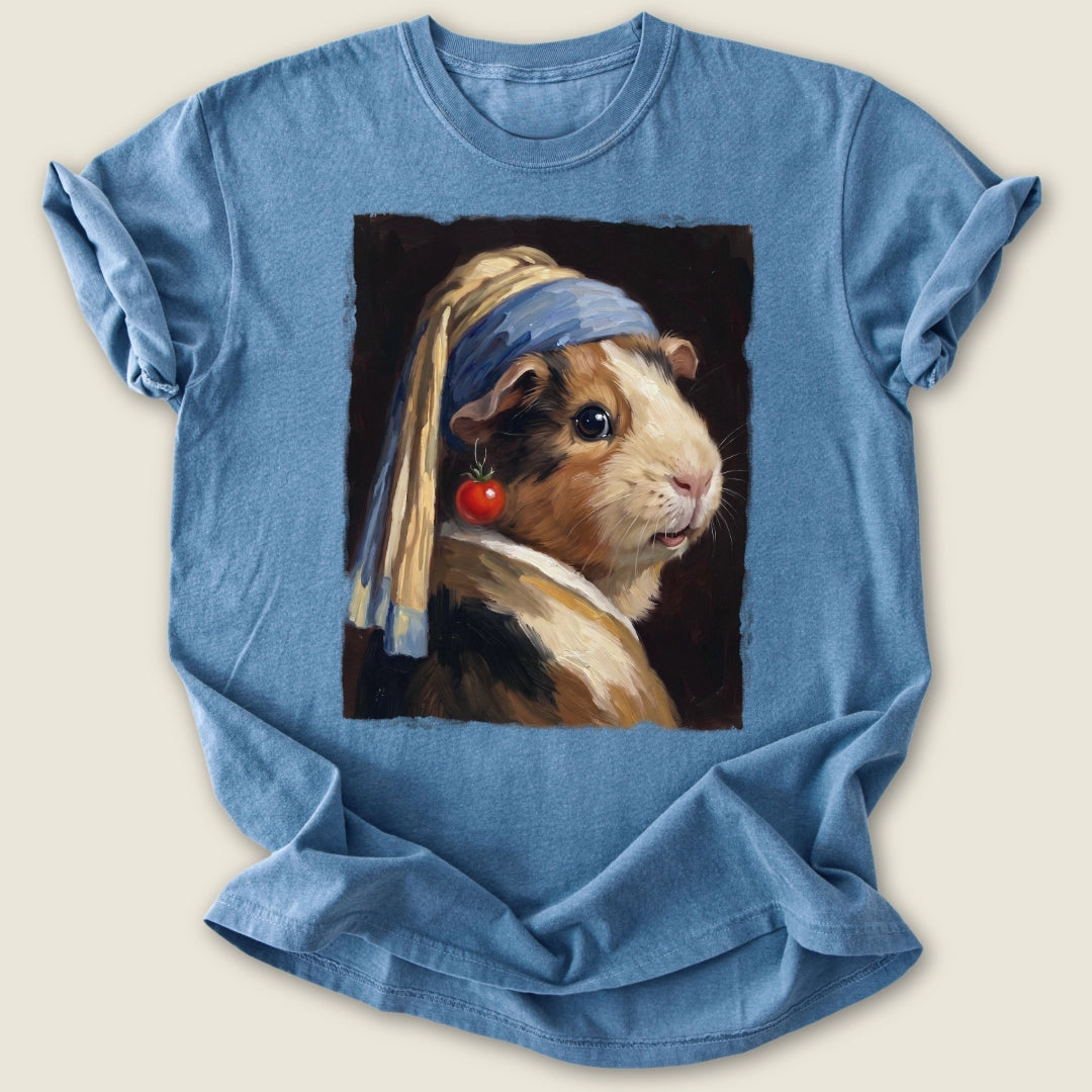 Cherry Tomato Earring T-shirt-Tee-Blue Jean-Guinea Pig Culture