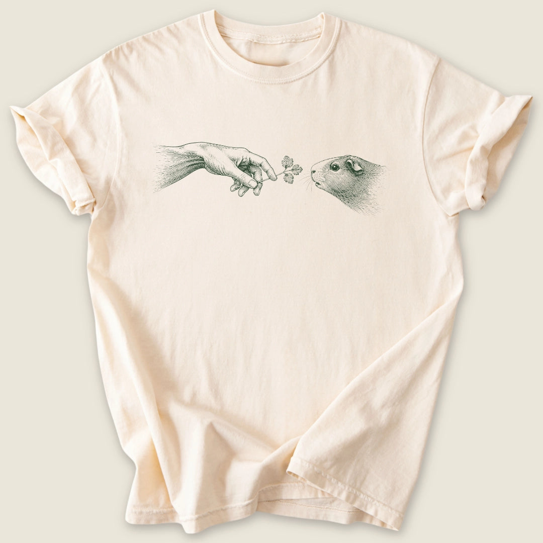 Creation of Cavy T-shirt-Tee-Ivory-Guinea Pig Culture