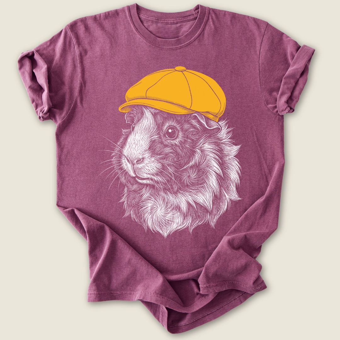 Dapper Piggy T-shirt-Tee-Berry-Guinea Pig Culture