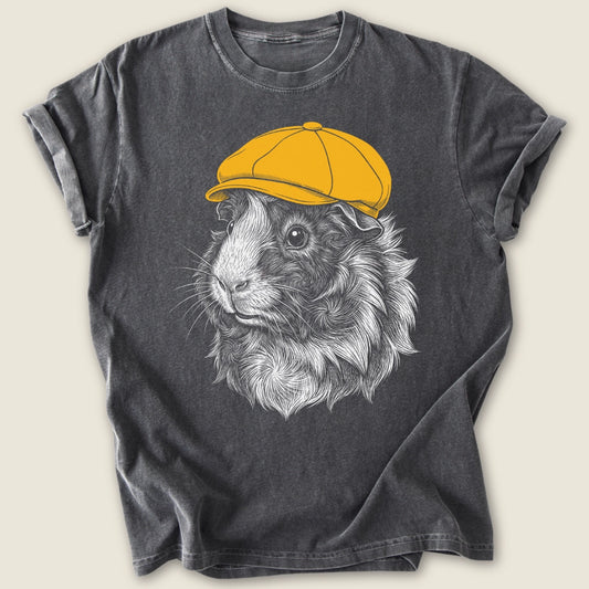 Dapper Piggy T-shirt-Tee-Pepper-Guinea Pig Culture