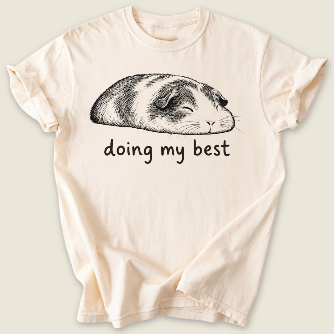 Doing My Best T-shirt-Tee-Ivory-Guinea Pig Culture
