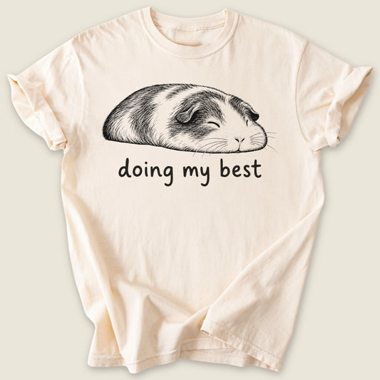 Doing My Best T-shirt-Tee-Ivory-Guinea Pig Culture