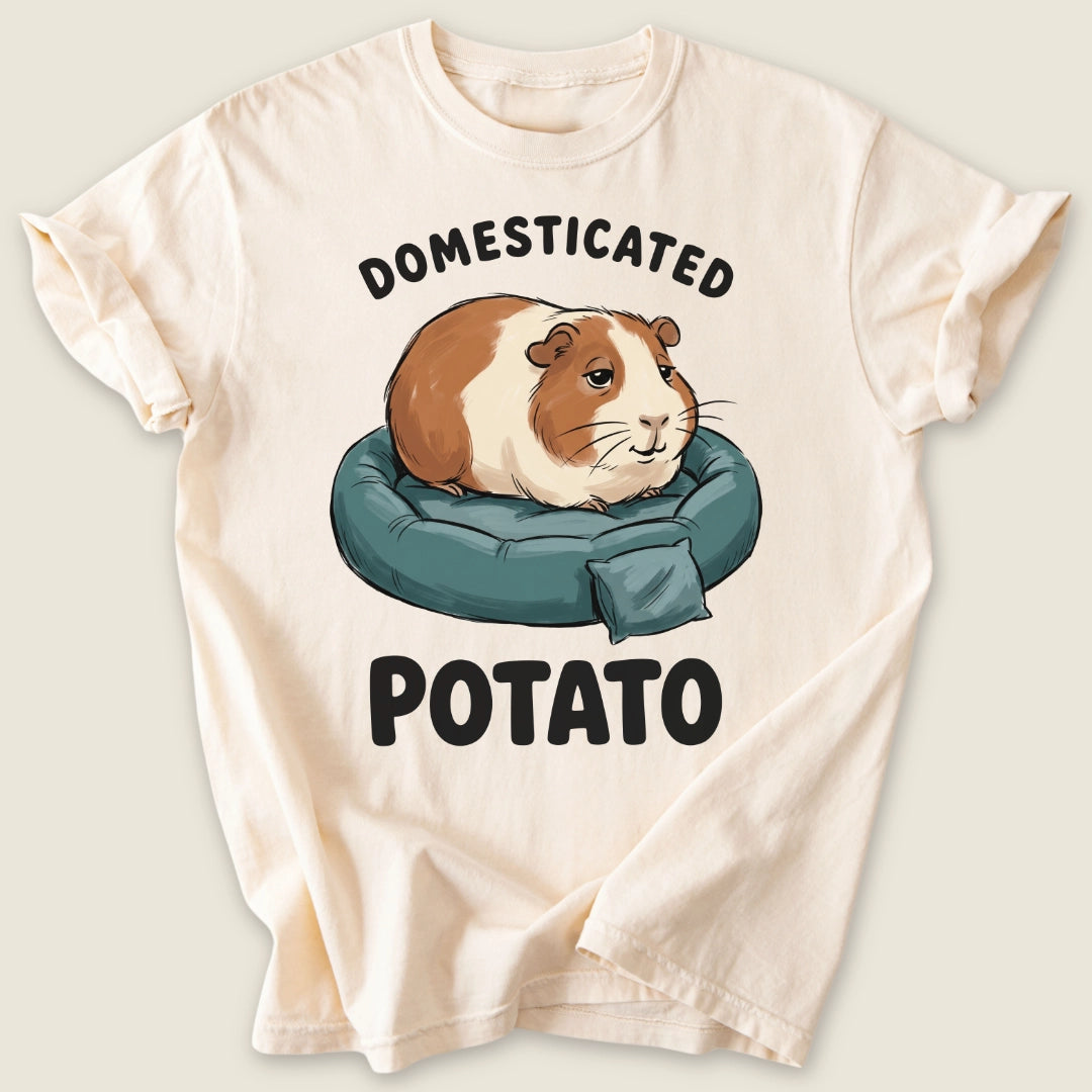 Domesticated Potato T-shirt-Tee-Ivory-Guinea Pig Culture
