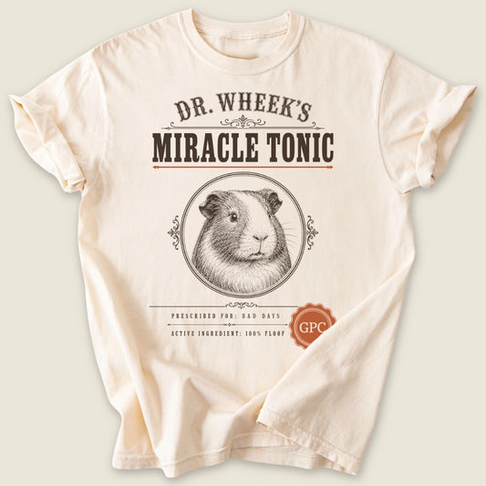 Dr. Wheek's Tonic T-shirt-Tee-Ivory-Guinea Pig Culture