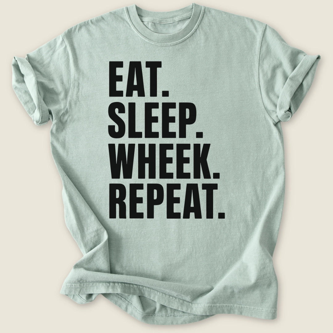 Eat Sleep Wheek Repeat T-shirt-Tee-Bay-Guinea Pig Culture