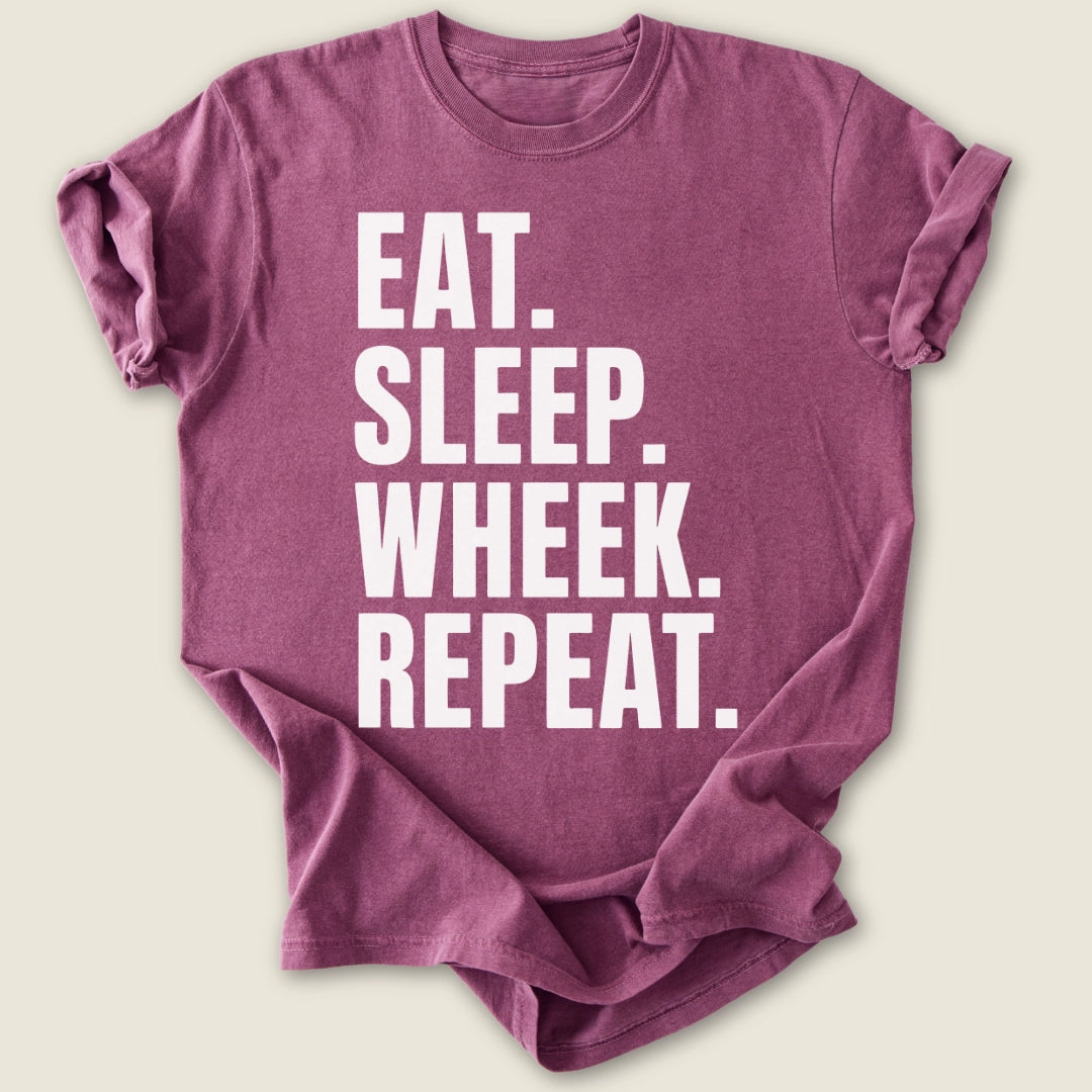 Eat Sleep Wheek Repeat T-shirt-Tee-Berry-Guinea Pig Culture