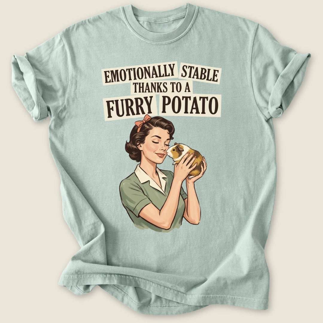 Emotionally Stable Cavy T-shirt-Tee-Bay-Guinea Pig Culture