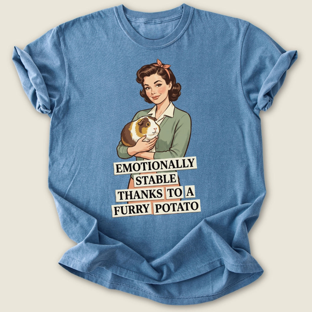 Emotionally Stable T-shirt-Tee-Blue Jean-Guinea Pig Culture