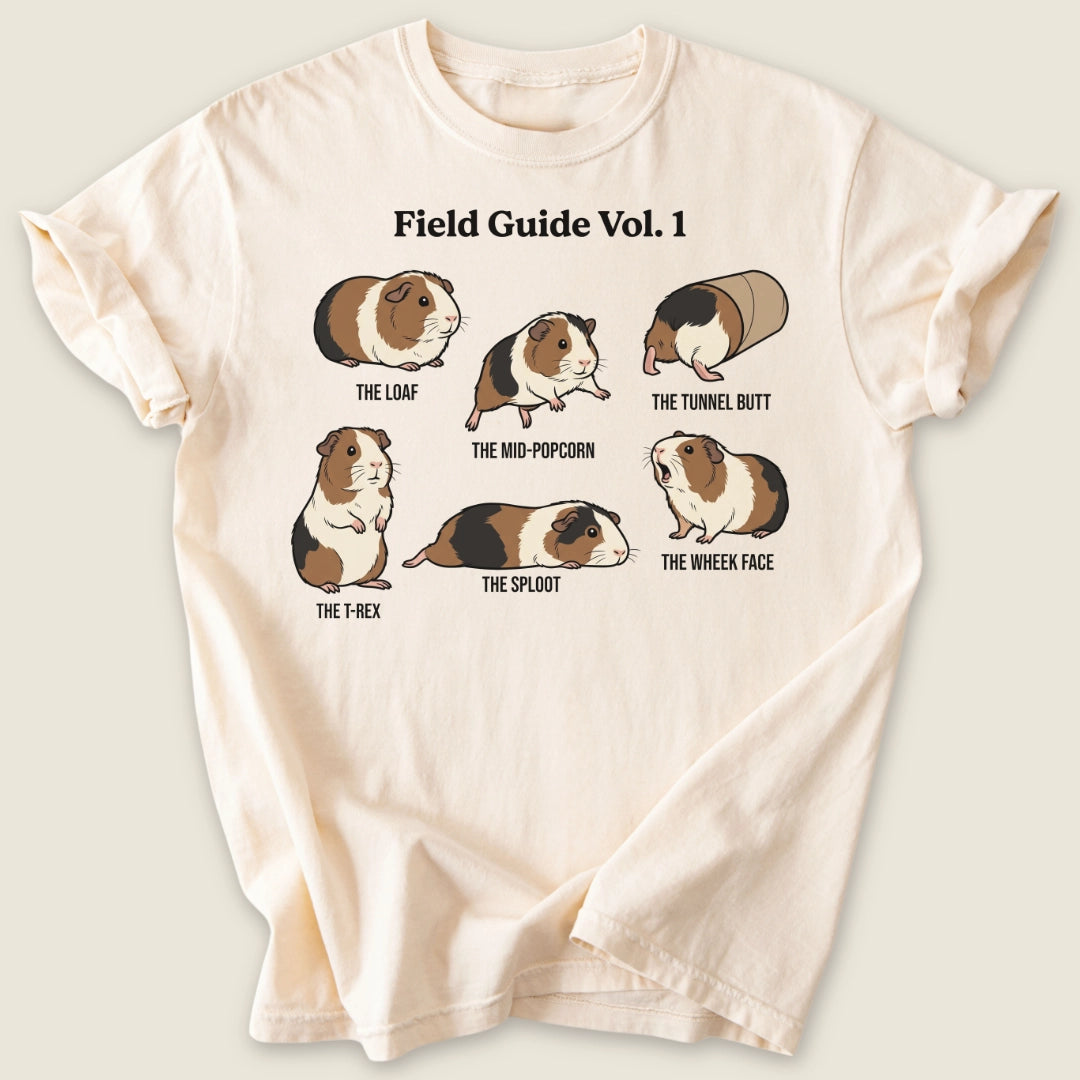 Field Guide Vol. 1 T-shirt-Tee-Ivory-Guinea Pig Culture