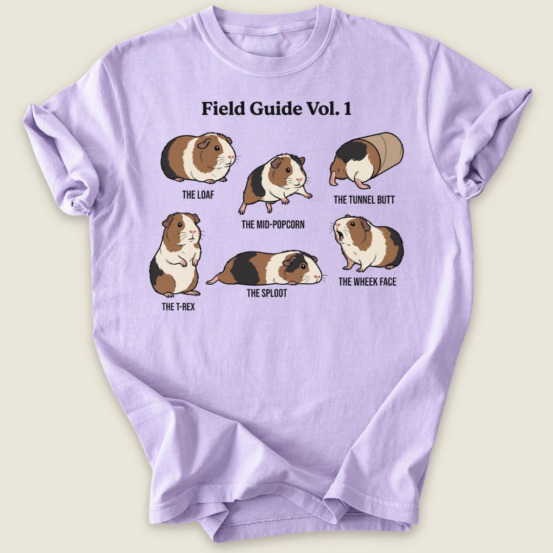 Field Guide Vol. 1 T-shirt-Tee-Orchid-Guinea Pig Culture