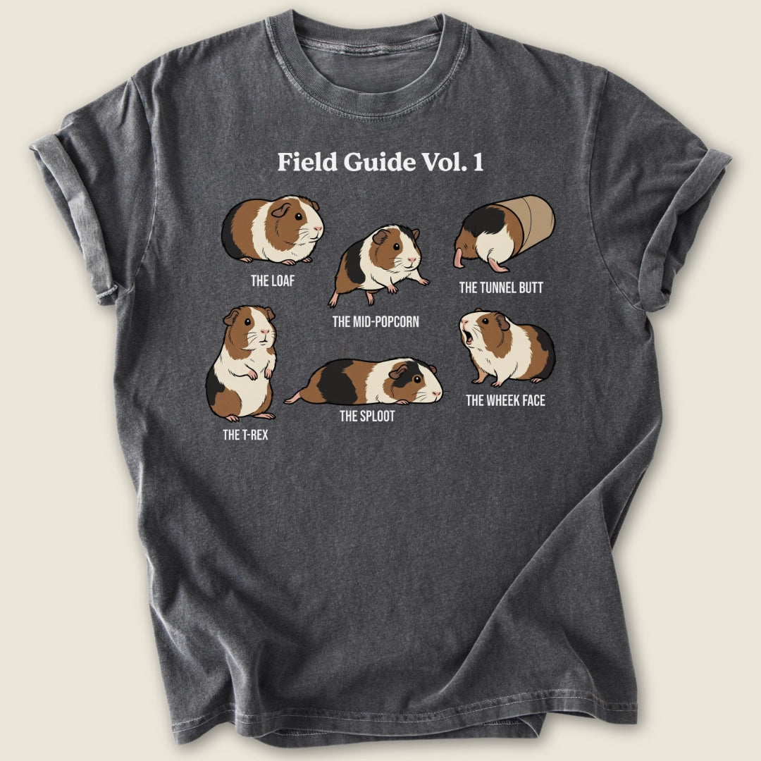 Field Guide Vol. 1 T-shirt-Tee-Pepper-Guinea Pig Culture