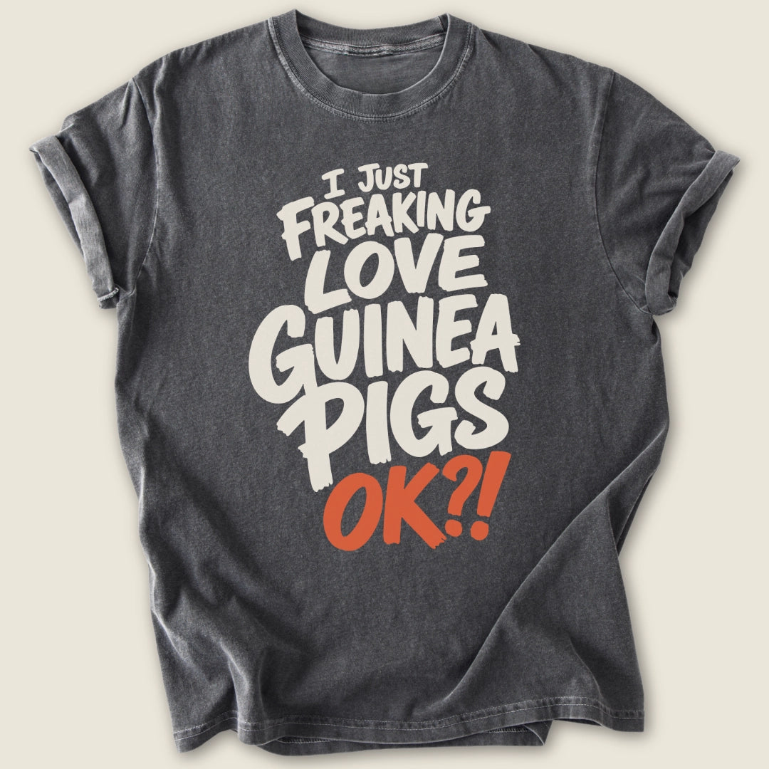 Freaking Love Guinea Pigs T-shirt-Tee-Pepper-Guinea Pig Culture