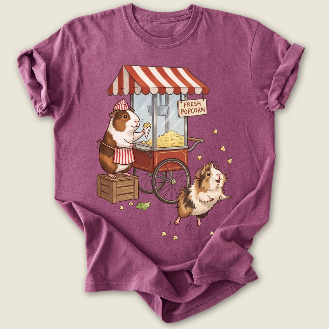 Fresh Popcorn T-shirt-Tee-Berry-Guinea Pig Culture