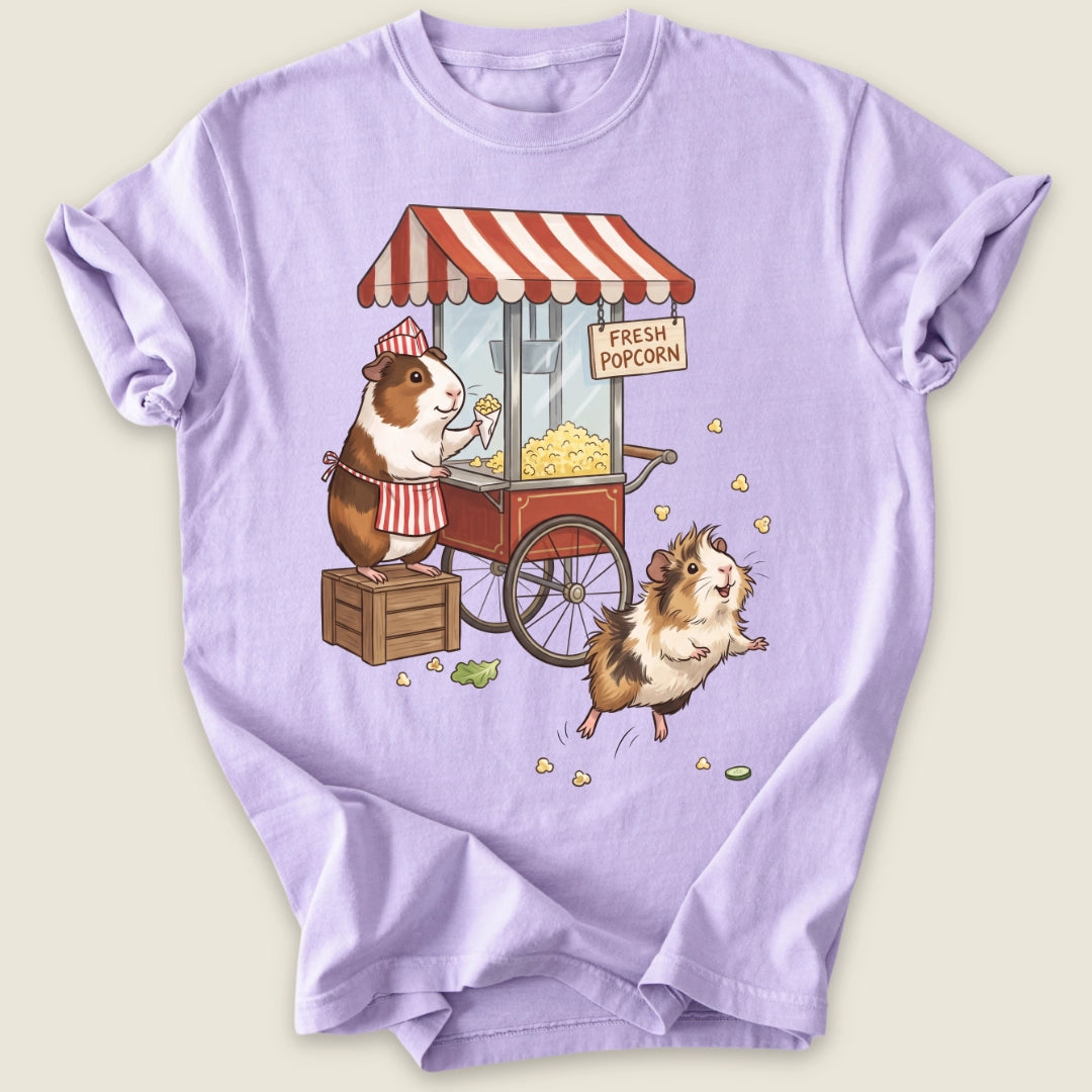 Fresh Popcorn T-shirt-Tee-Orchid-Guinea Pig Culture