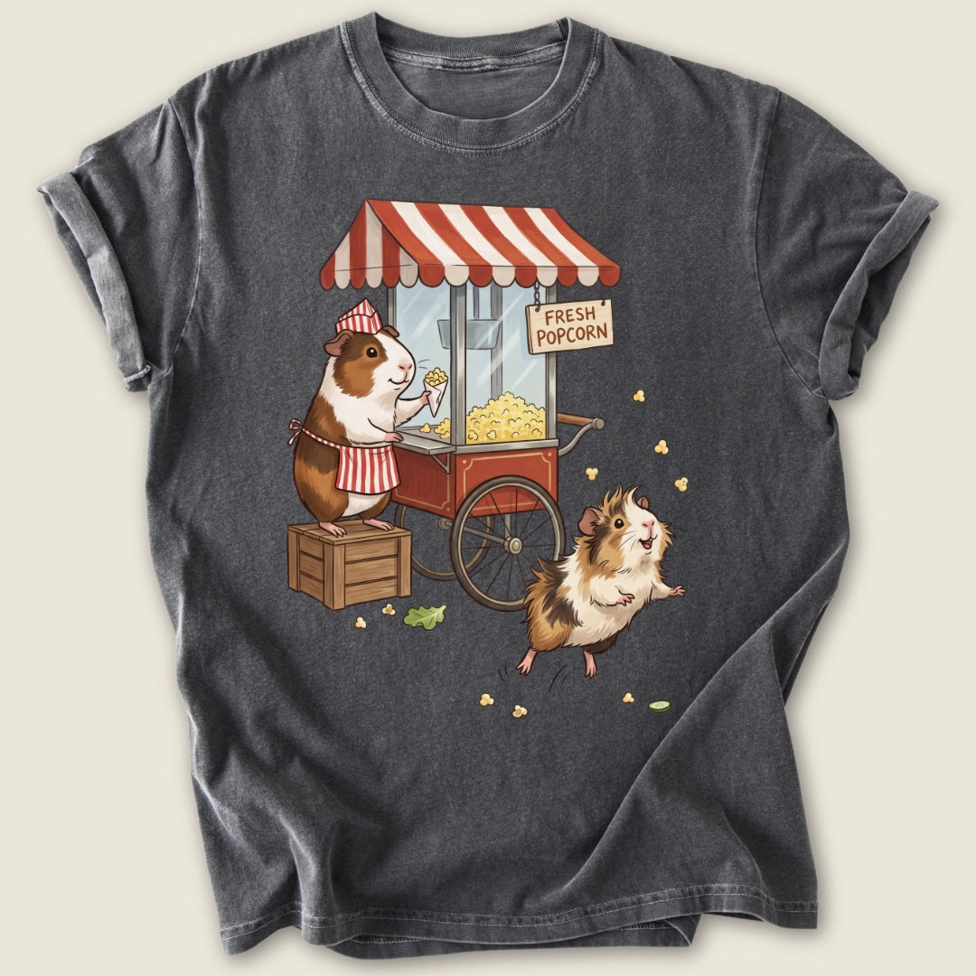 Fresh Popcorn T-shirt-Tee-Pepper-Guinea Pig Culture