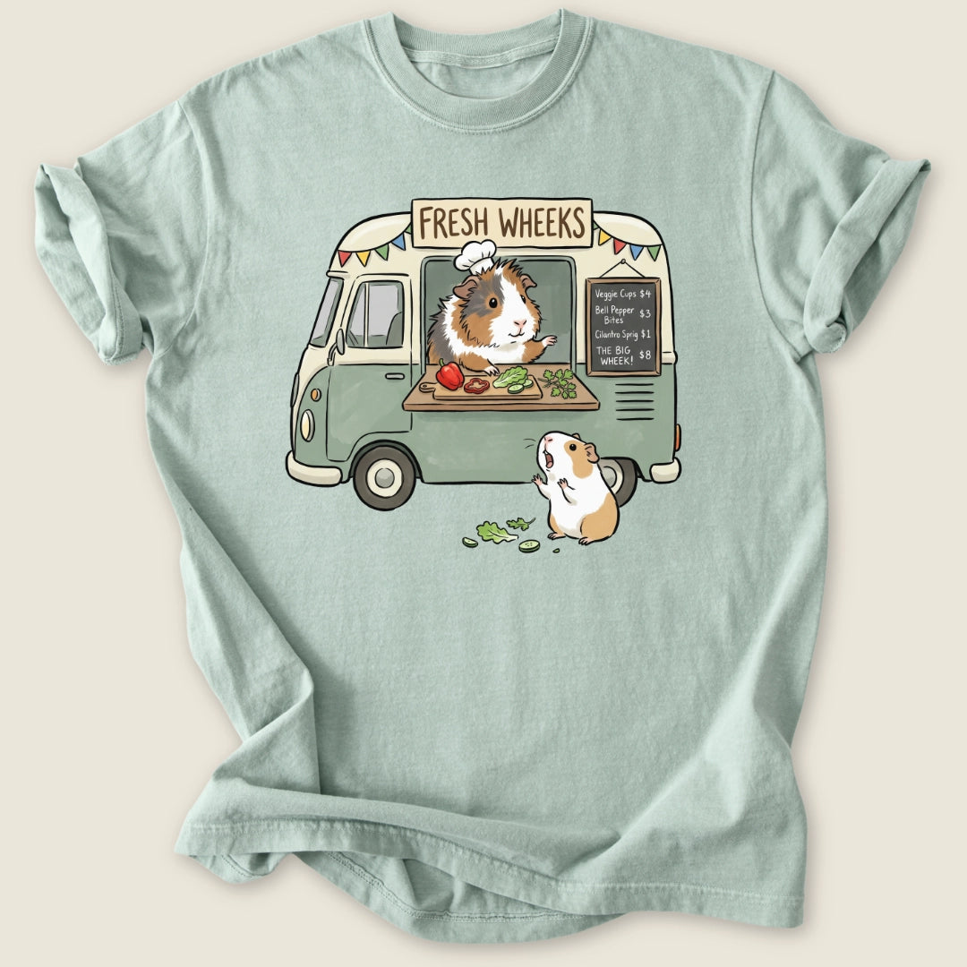 Fresh Wheeks T-shirt-Tee-Bay-Guinea Pig Culture