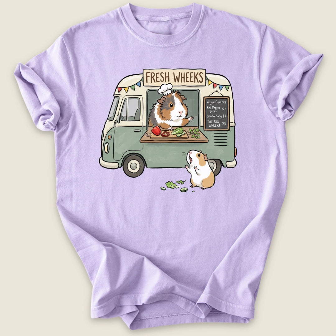 Fresh Wheeks T-shirt-Tee-Orchid-Guinea Pig Culture