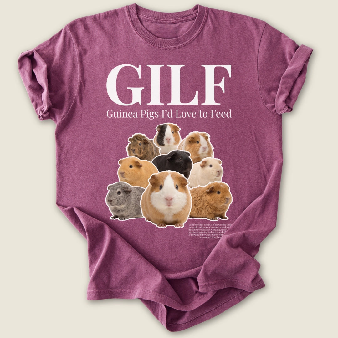 GILF T-shirt-Tee-Berry-Guinea Pig Culture