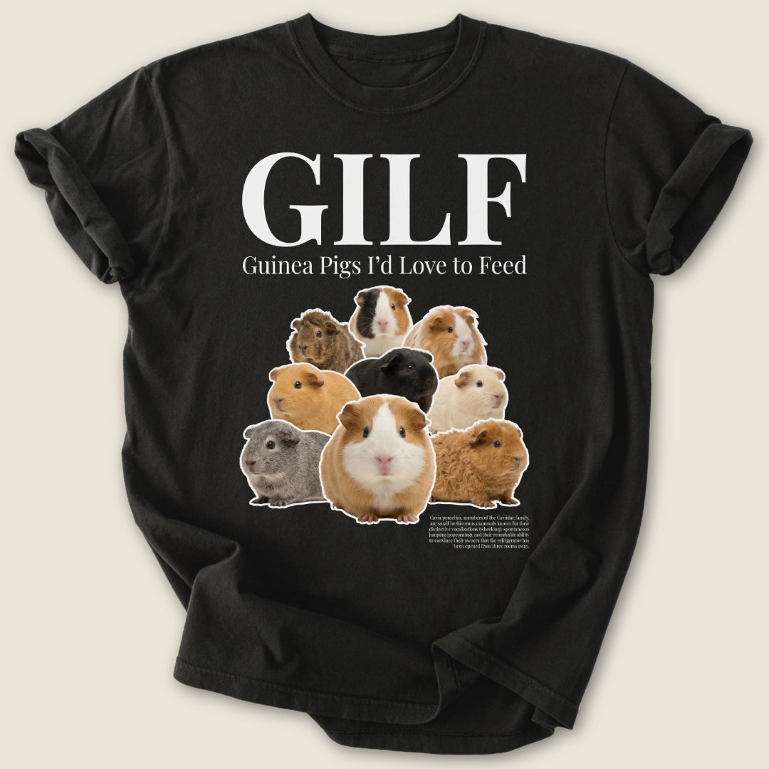 GILF T-shirt-Tee-Black-Guinea Pig Culture