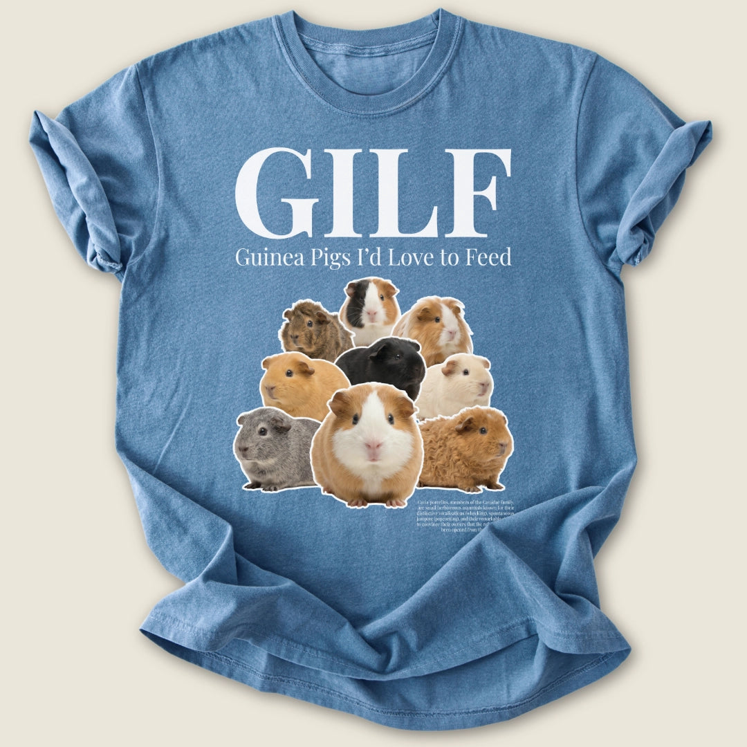GILF T-shirt-Tee-Blue Jean-Guinea Pig Culture