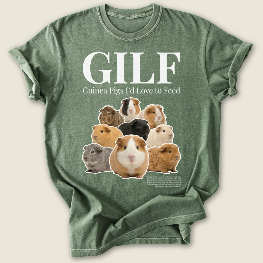 GILF T-shirt-Tee-Moss-Guinea Pig Culture