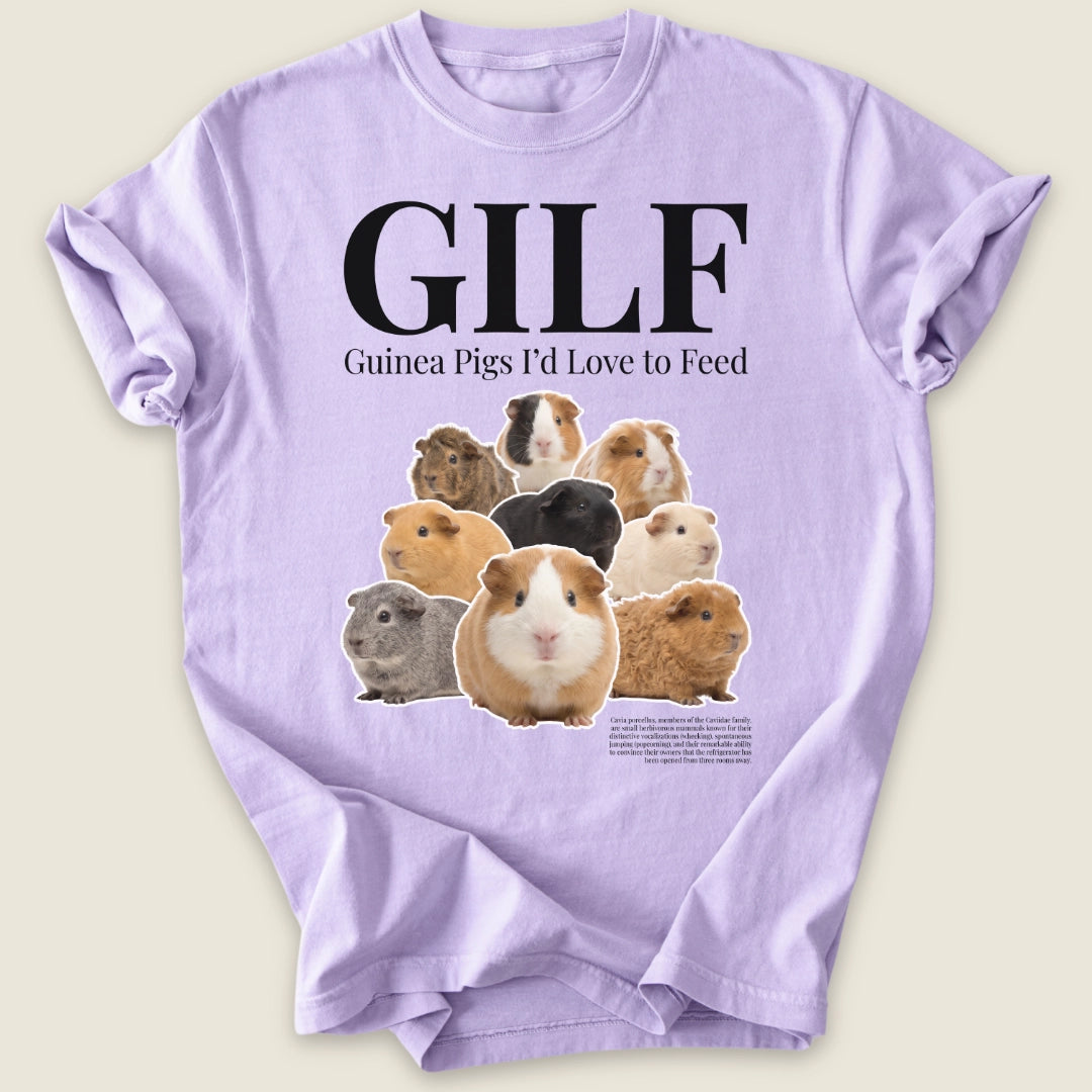 GILF T-shirt-Tee-Orchid-Guinea Pig Culture