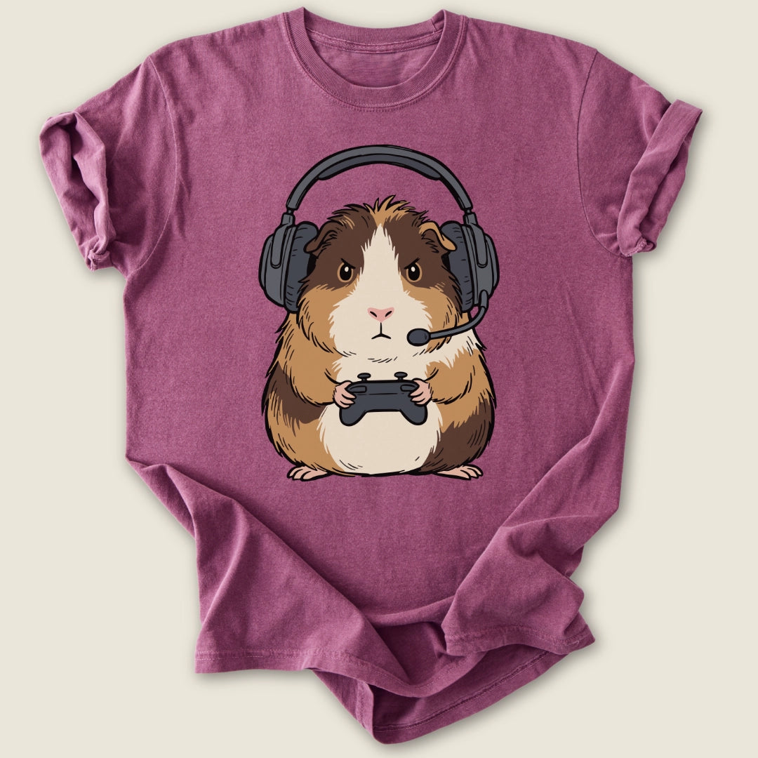Gamer Piggy T-shirt-Tee-Berry-Guinea Pig Culture