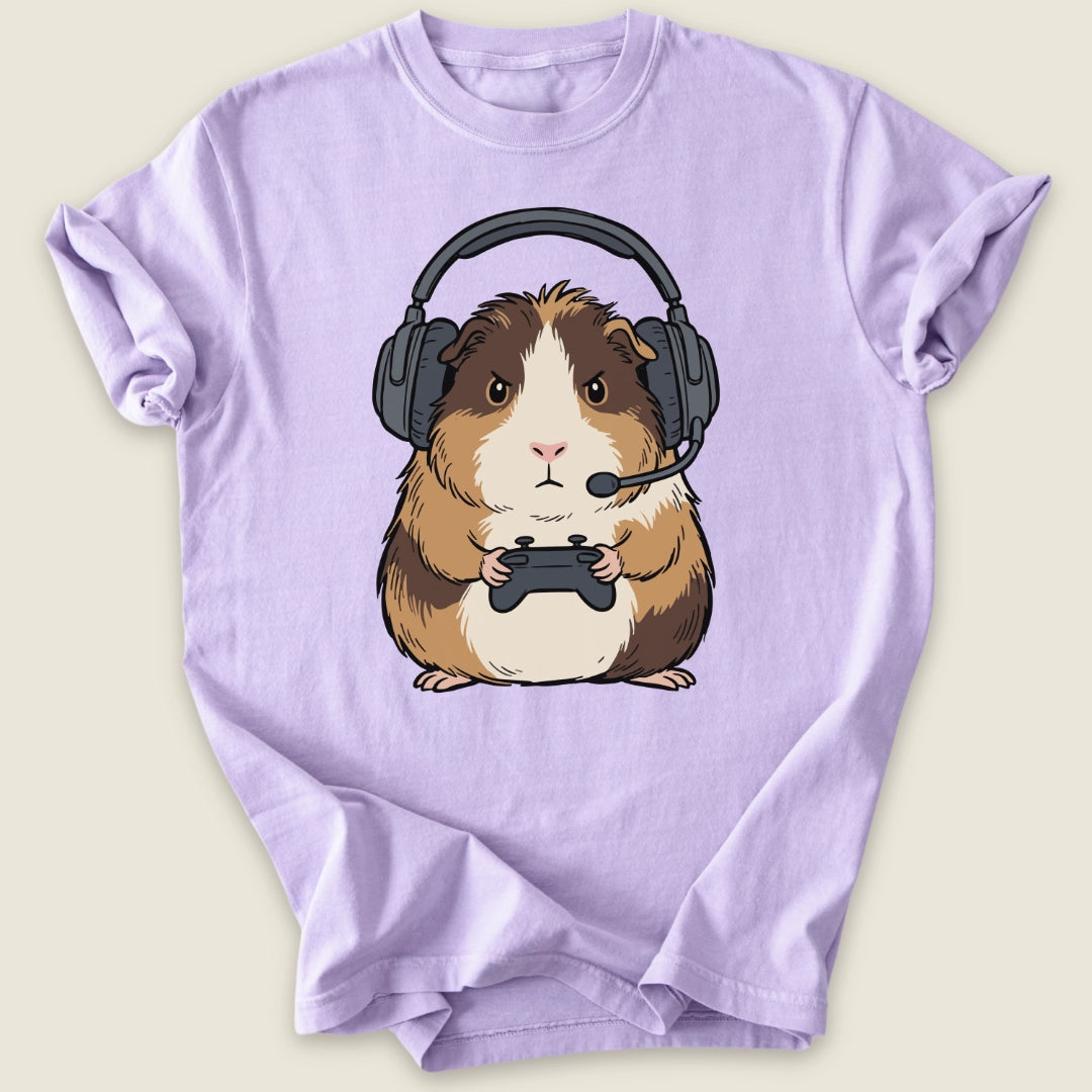 Gamer Piggy T-shirt-Tee-Orchid-Guinea Pig Culture
