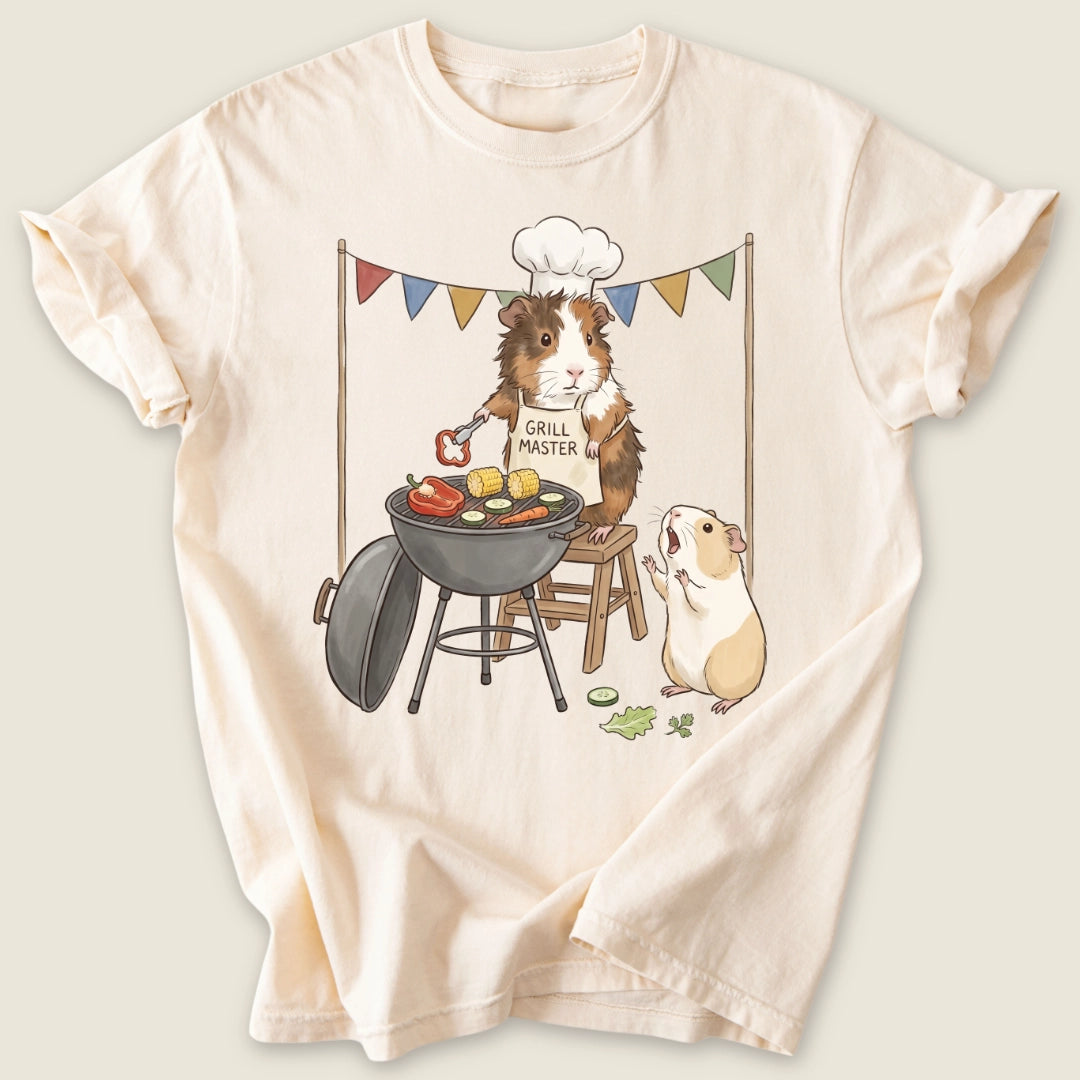 Grill Master T-shirt-Tee-Ivory-Guinea Pig Culture