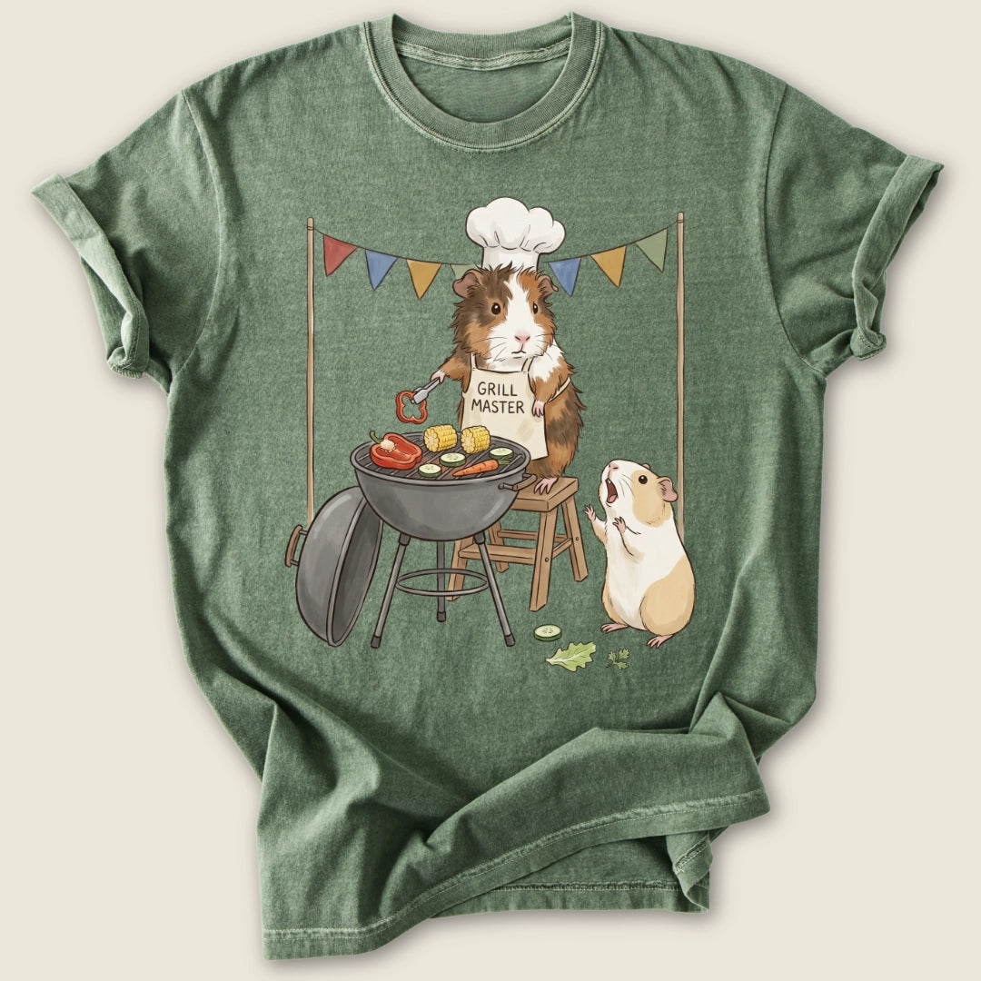Grill Master T-shirt-Tee-Moss-Guinea Pig Culture