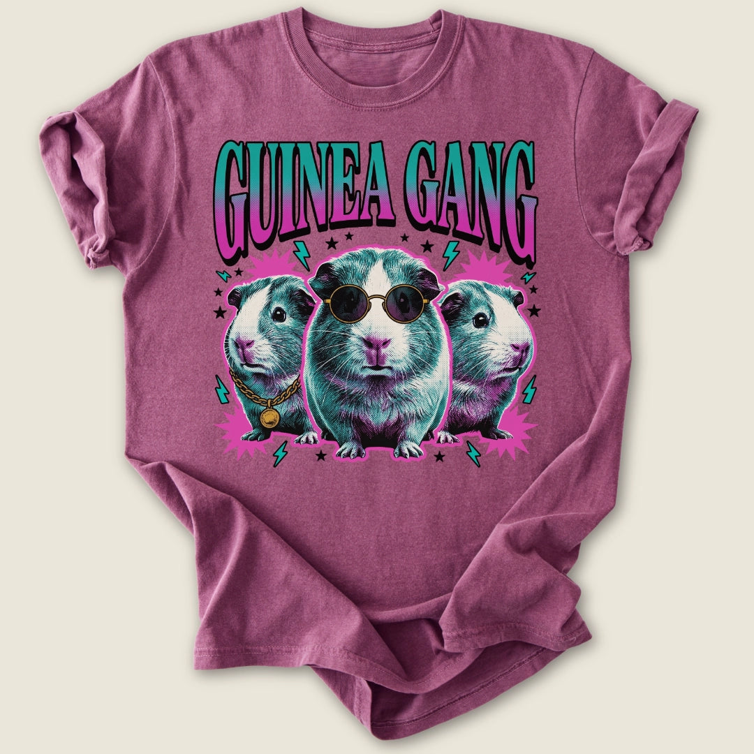 Guinea Gang T-shirt-Tee-Berry-Guinea Pig Culture