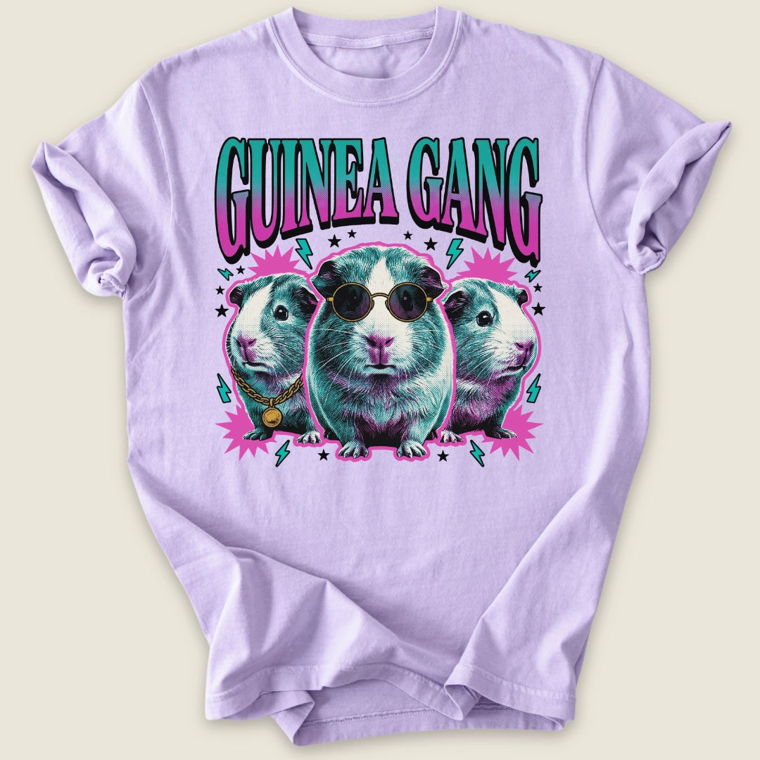 Guinea Gang T-shirt-Tee-Orchid-Guinea Pig Culture