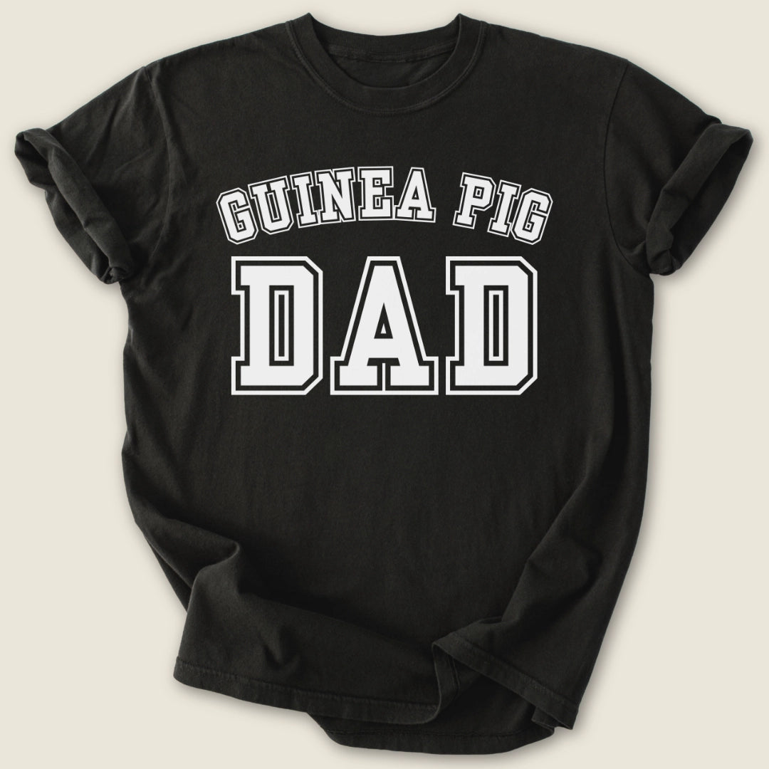 Guinea Pig Dad T-shirt-Tee-Black-Guinea Pig Culture