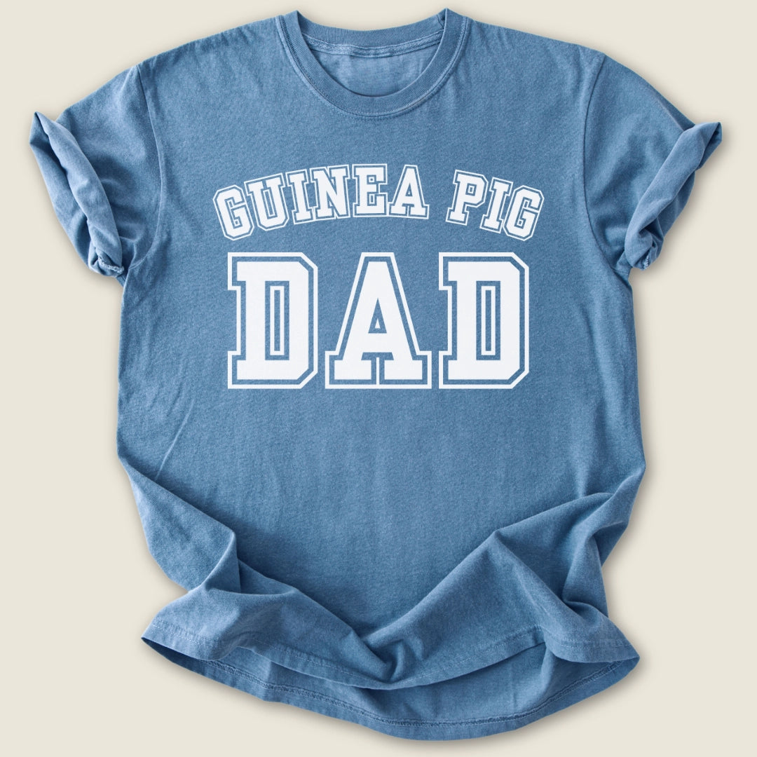 Guinea Pig Dad T-shirt-Tee-Blue Jean-Guinea Pig Culture