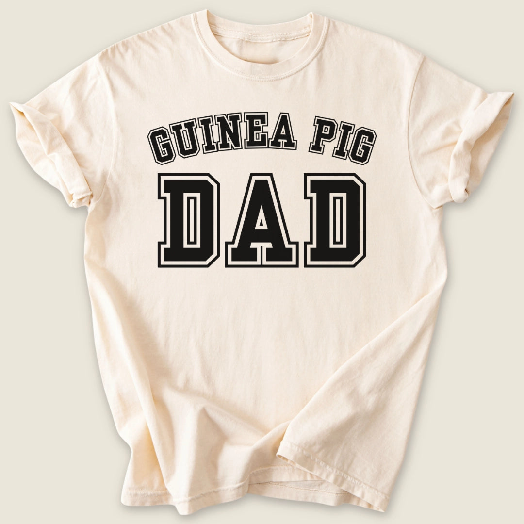 Guinea Pig Dad T-shirt-Tee-Ivory-Guinea Pig Culture