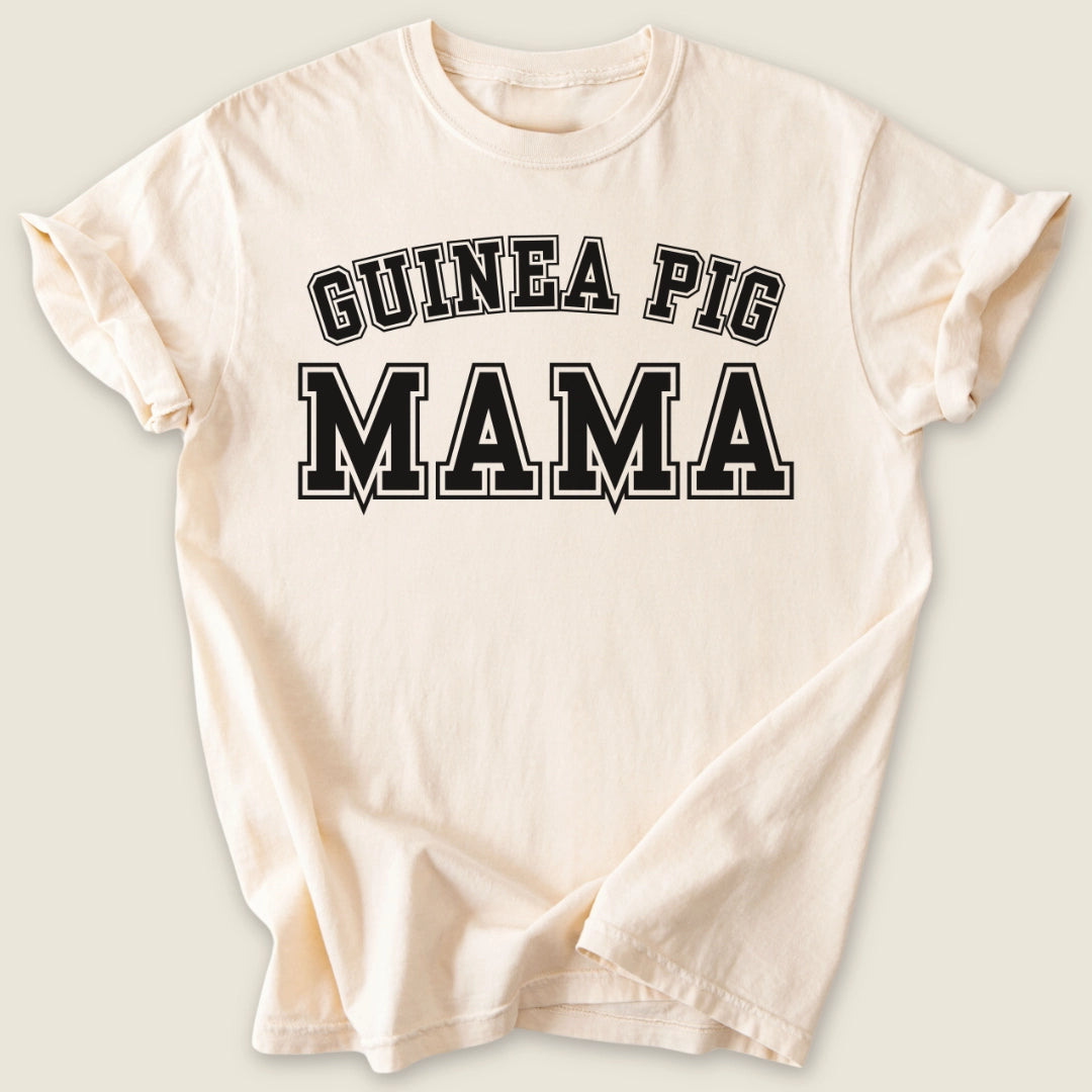 Guinea Pig Mama T-shirt-Tee-Ivory-Guinea Pig Culture