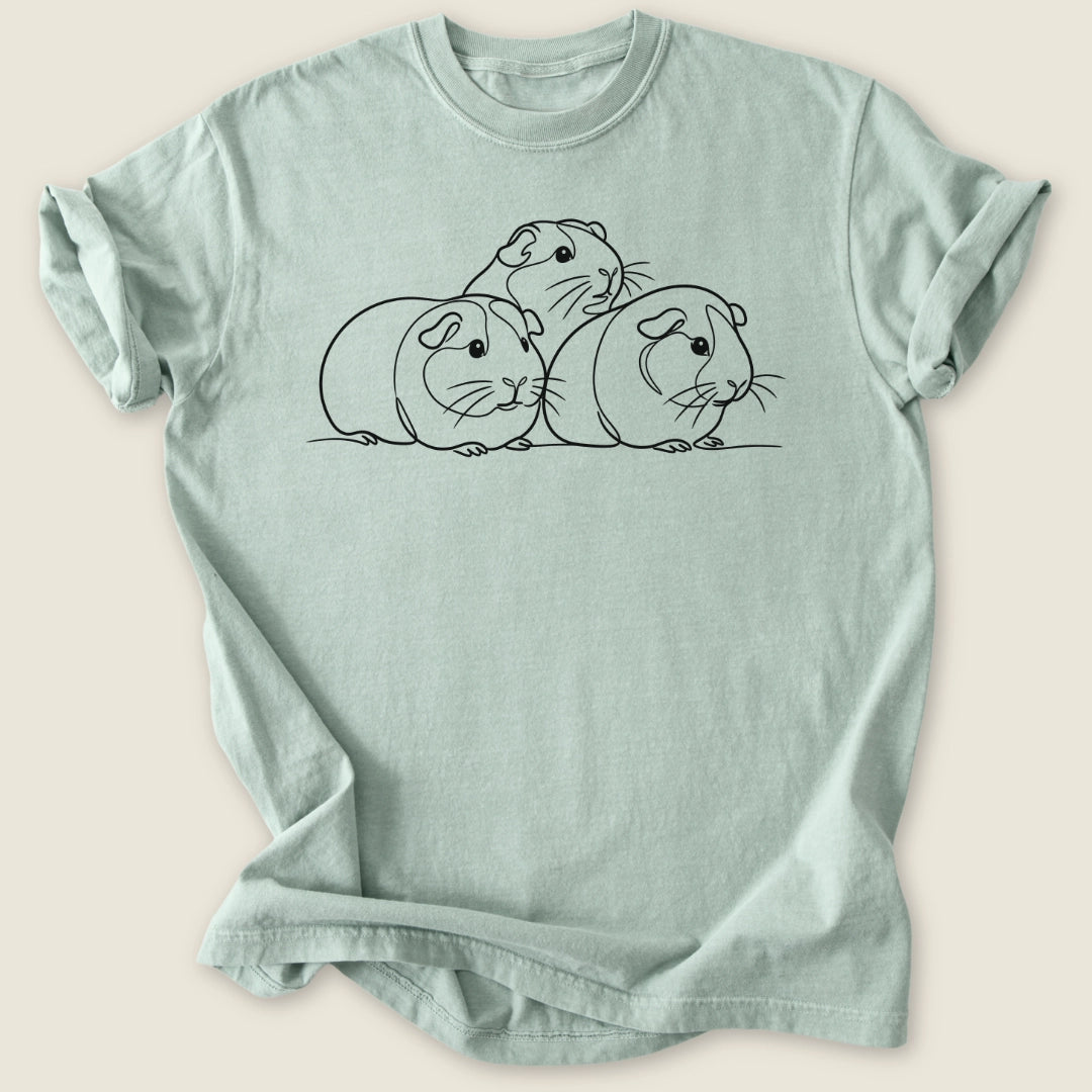 Guinea Pile T-shirt-Tee-Bay-Guinea Pig Culture