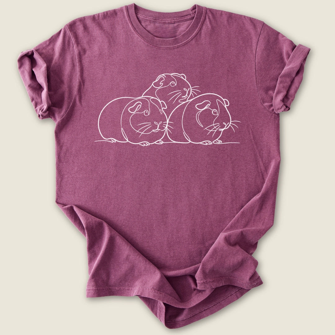 Guinea Pile T-shirt-Tee-Berry-Guinea Pig Culture