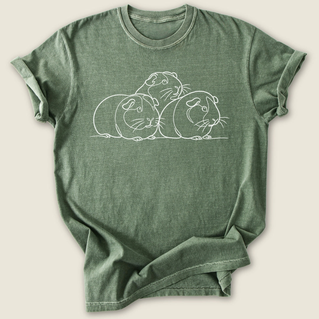 Guinea Pile T-shirt-Tee-Moss-Guinea Pig Culture