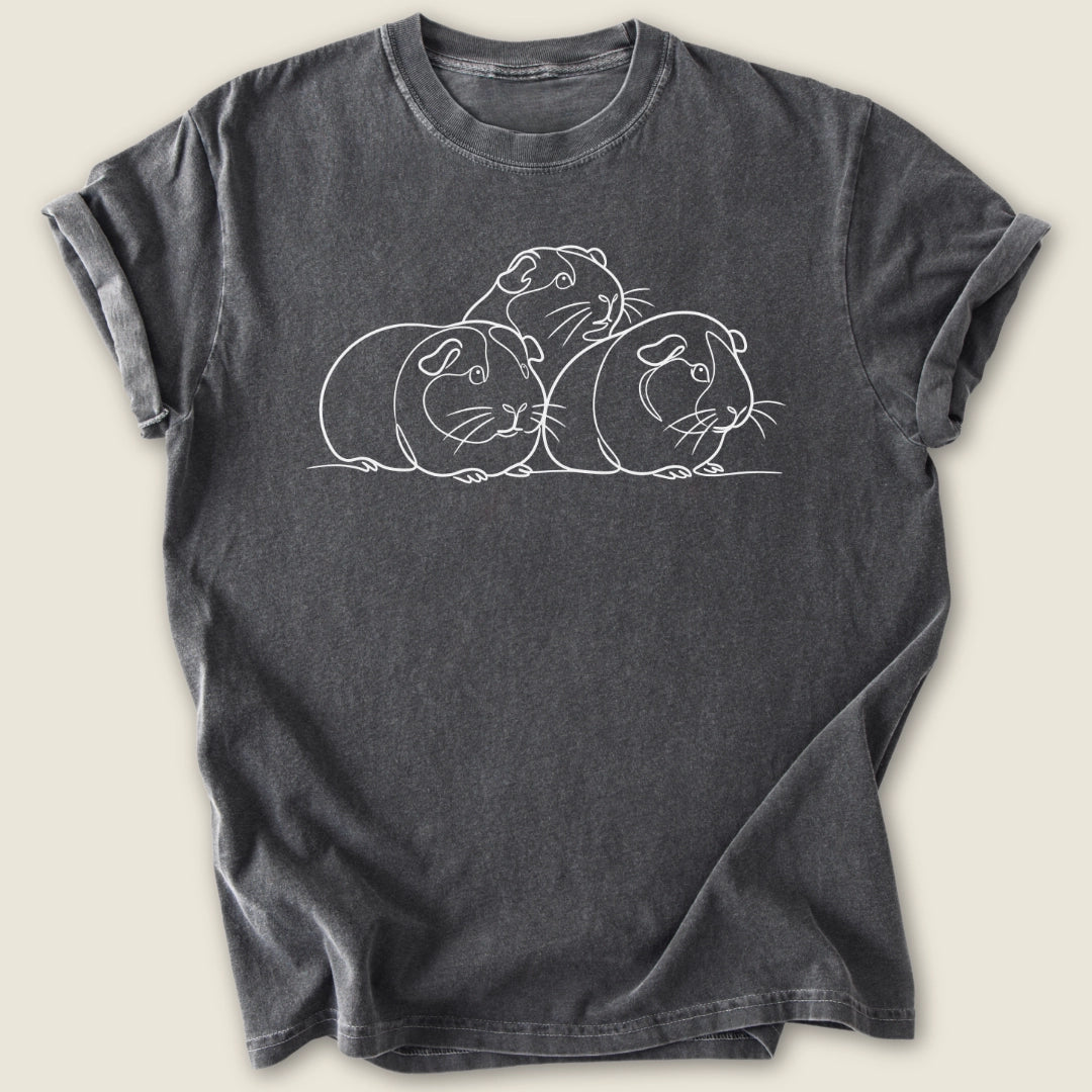 Guinea Pile T-shirt-Tee-Pepper-Guinea Pig Culture