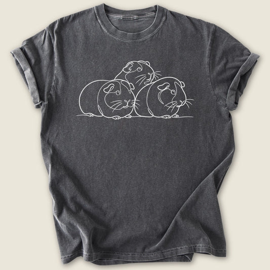 Guinea Pile T-shirt-Tee-Pepper-Guinea Pig Culture