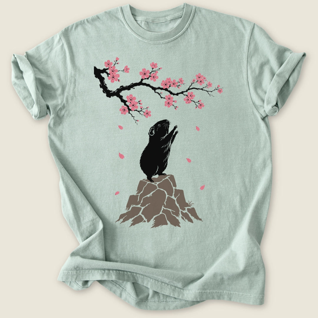 Hanami Piggy T-shirt-Tee-Bay-Guinea Pig Culture