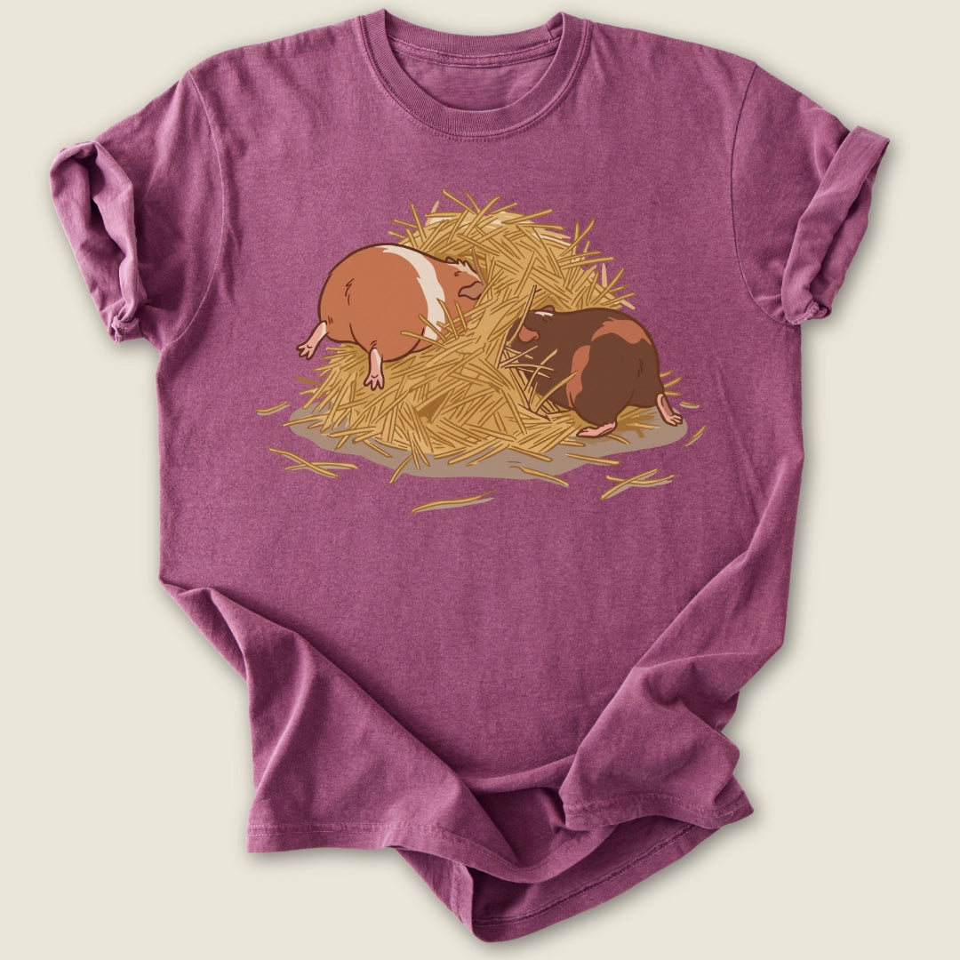 Hay Chaos Club T-shirt-Tee-Berry-Guinea Pig Culture