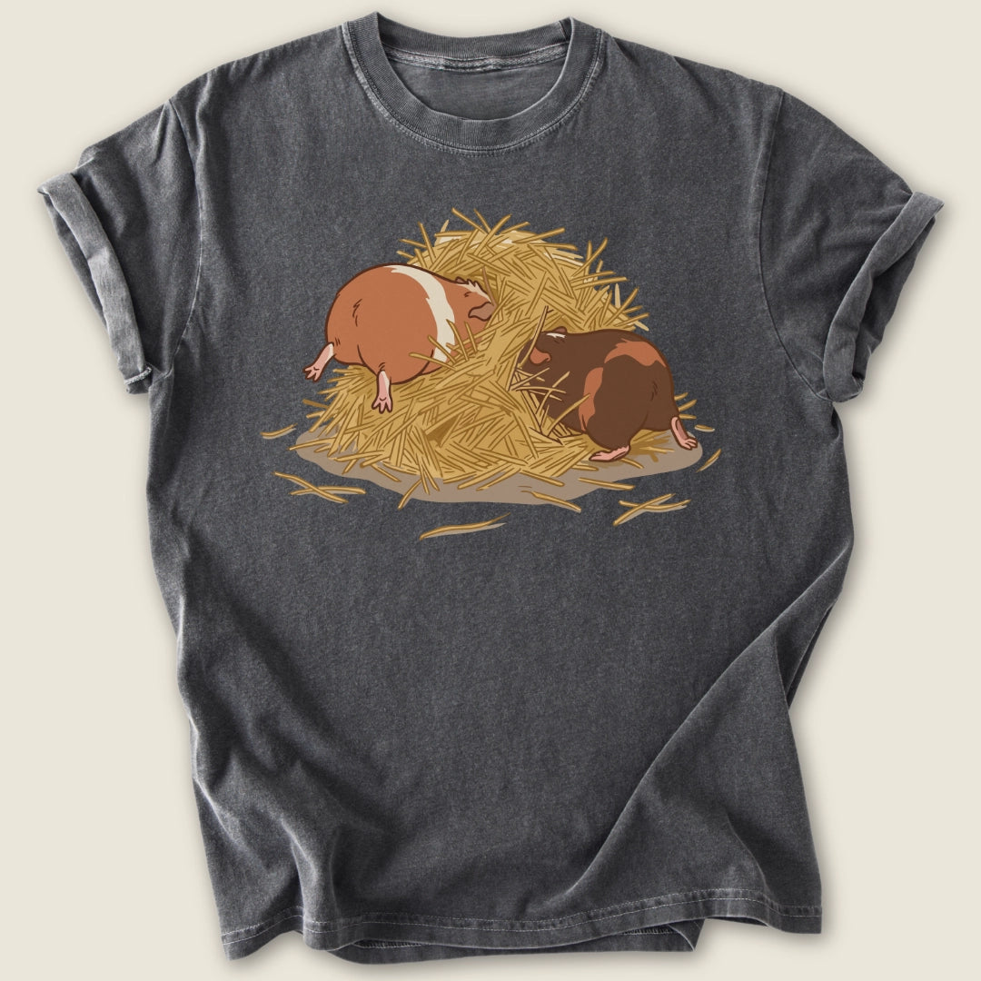 Hay Chaos Club T-shirt-Tee-Pepper-Guinea Pig Culture