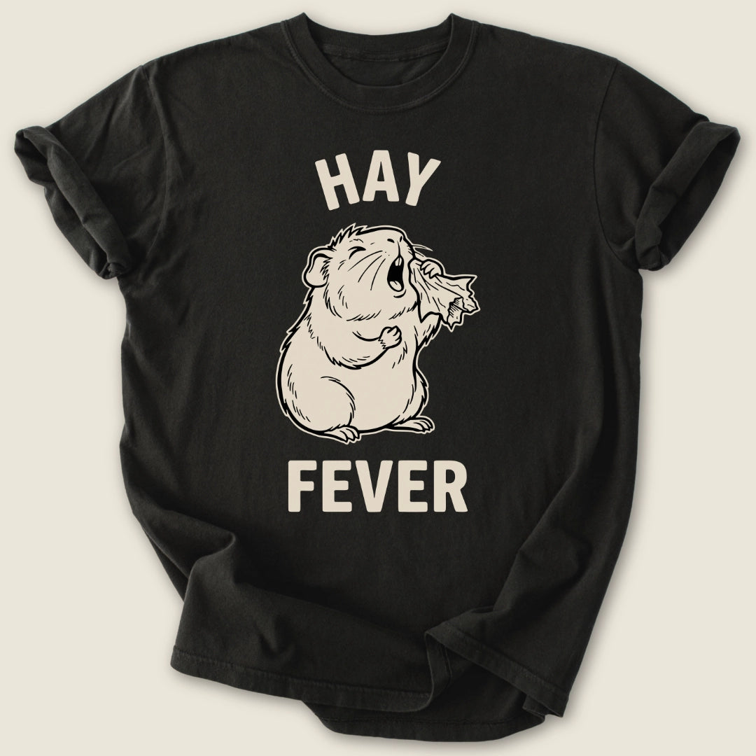 Hay Fever T-shirt-Tee-Black-Guinea Pig Culture