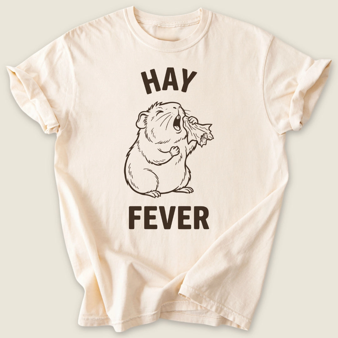 Hay Fever T-shirt-Tee-Ivory-Guinea Pig Culture
