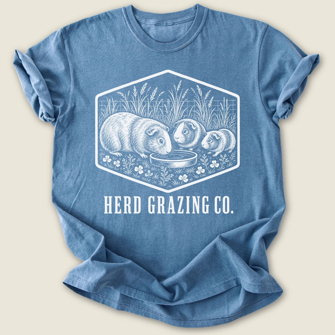 Herd Grazing Co. T-shirt-Tee-Blue Jean-Guinea Pig Culture