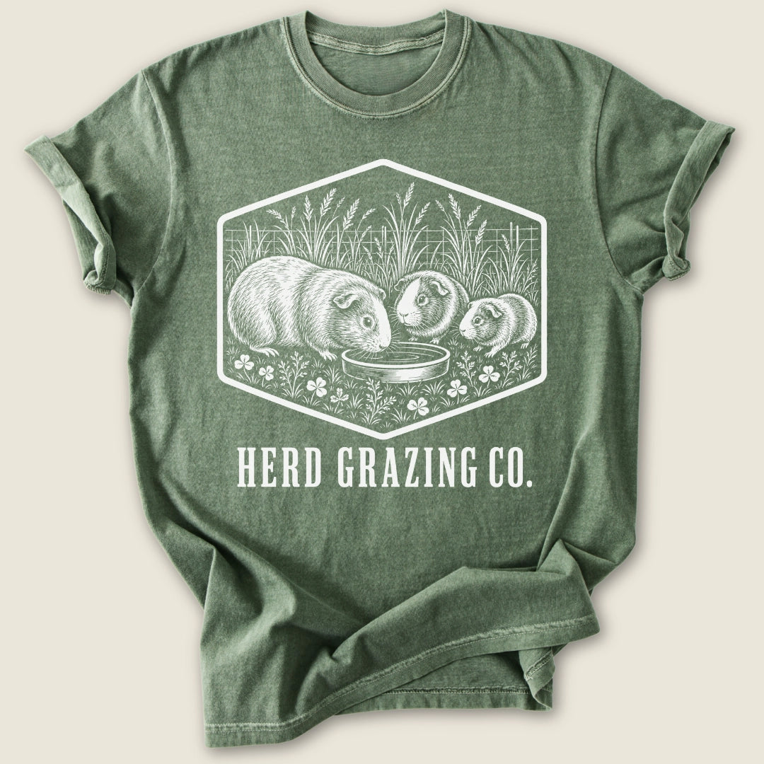 Herd Grazing Co. T-shirt-Tee-Moss-Guinea Pig Culture